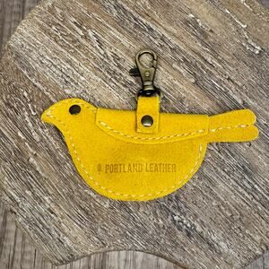 HELLO YELLOW Portland Leather Mockingbird Pouch Purse Charm FAST SHIP